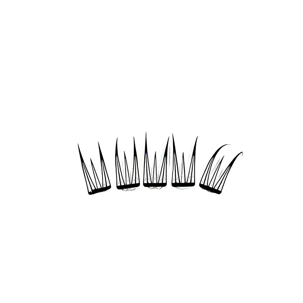 Mixiaohe Klebefreie Dünne Wimpern 4 Stile Transparente Leichte Definierte Wimpernbüschel Kamera-Ready für Leichtes & Auffälliges Make-up – Detail 7