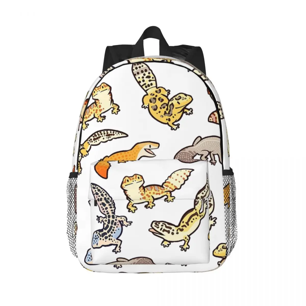 Chub Geckos In Dark Grey Backpacks Boys Girls Bookbag Fashion Students School Bags Laptop Rucksack Shoulder Bag Large Capacity