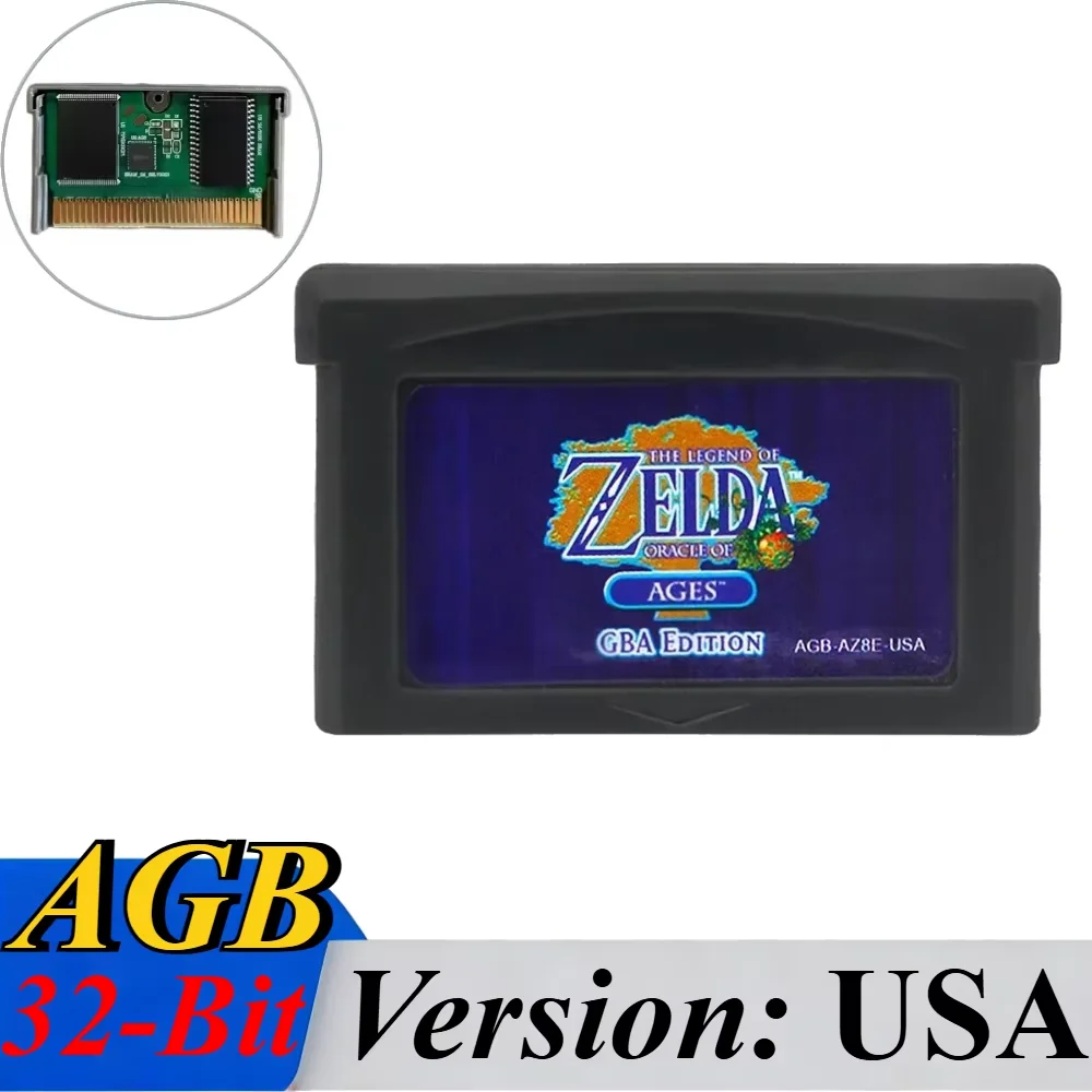 GBA Game Cartridge 32-bit videogame console gamecard Link To The Past Awakening DX Minish Cap Classic Boutique Collection