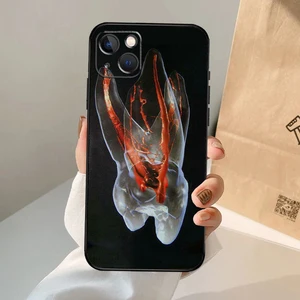 Zahnarztzahnabdeckung für iPhone, iPhone 16 Heckabdeckung 16 15 14 13 11 12 Pro Max XS X XR Plus 11 Hauptverkäufe iPhone -Zahnabdeckungen - №8