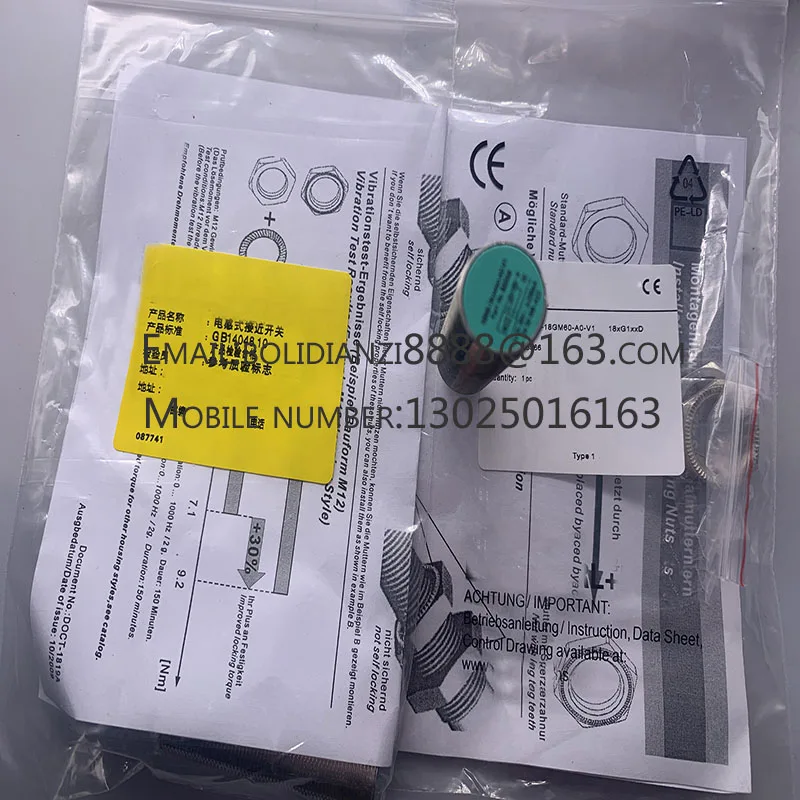 Nuevo sensor de interruptor de proximidad NBB8-18GM60-A0 A2