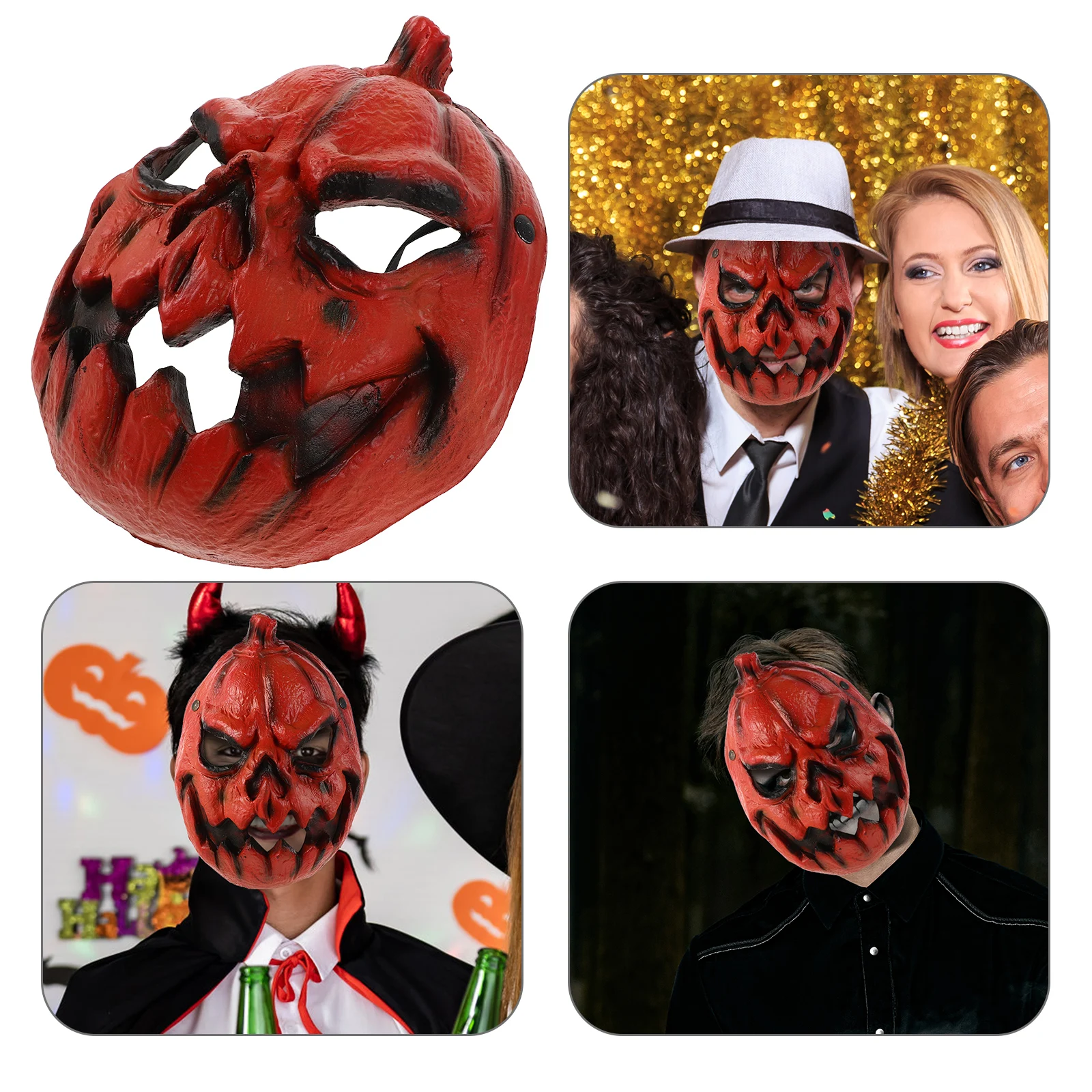 

Pumpkin Mask Decoration Cosplay Props Horror Masquerade Costume Accessory Foam Party Child
