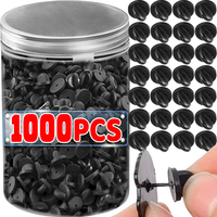 1000/50pcs PVC Rubber Pin Backs Butterfly Clutch Tie Tack Lapel Holder Clasp Pin Cap Keepers for Uniform Badges Replacement