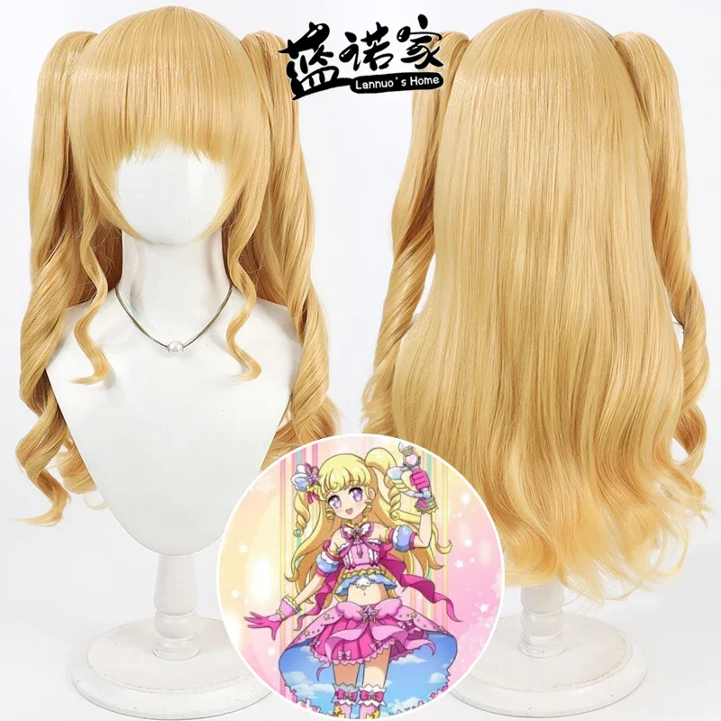 

Anime Idol Time PriPara Yumekawa Yui Cosplay Wig Halloween Party Prop Synthetic Hair Heat Resistant Fiber + Wig Cap