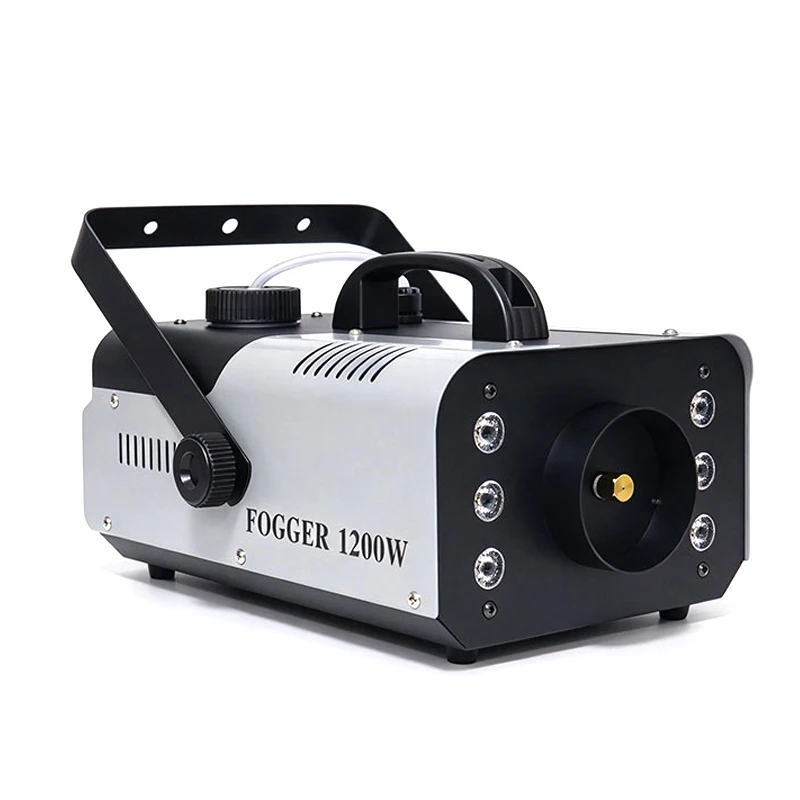 1200W LED Fog Machine 6 Colorful Wireless Remote Control 2L Tank 10M Spray Distance 4min Fast Preheat Smoke Machine No Fog Oil image 3