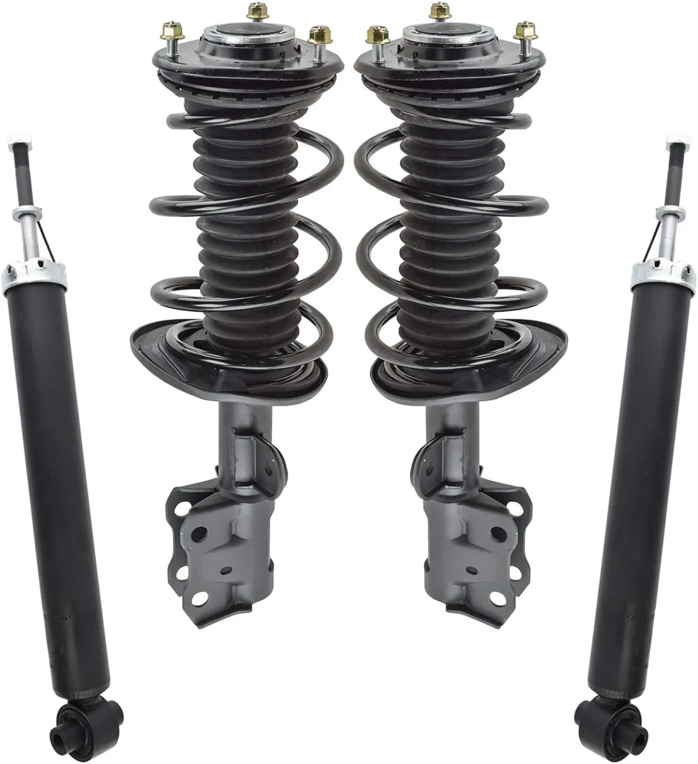 

Front and Rear Complete Strut Assembly & Shock Absorber Kit Complete Strut & Coil Spring Assembly Compatible with 2010-2015 Toyo