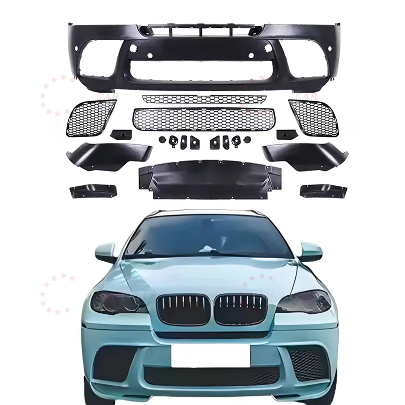 

M Performance Style Front Bumper for Bm X6 E71 Upgrade To MP Style Bodykit Car Bumpers 2008-2014year Front Bumper Assembly