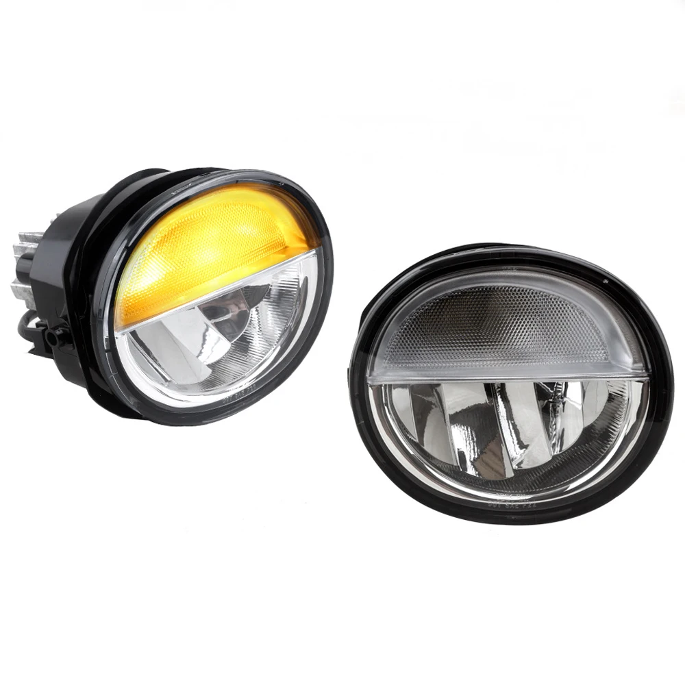 

led Front Fog Light lamp foglight drl turn amber Driving lamp Kit For toyota Land Cruiser Prado J70 LC70 LC71 LC76 LC78 LC79