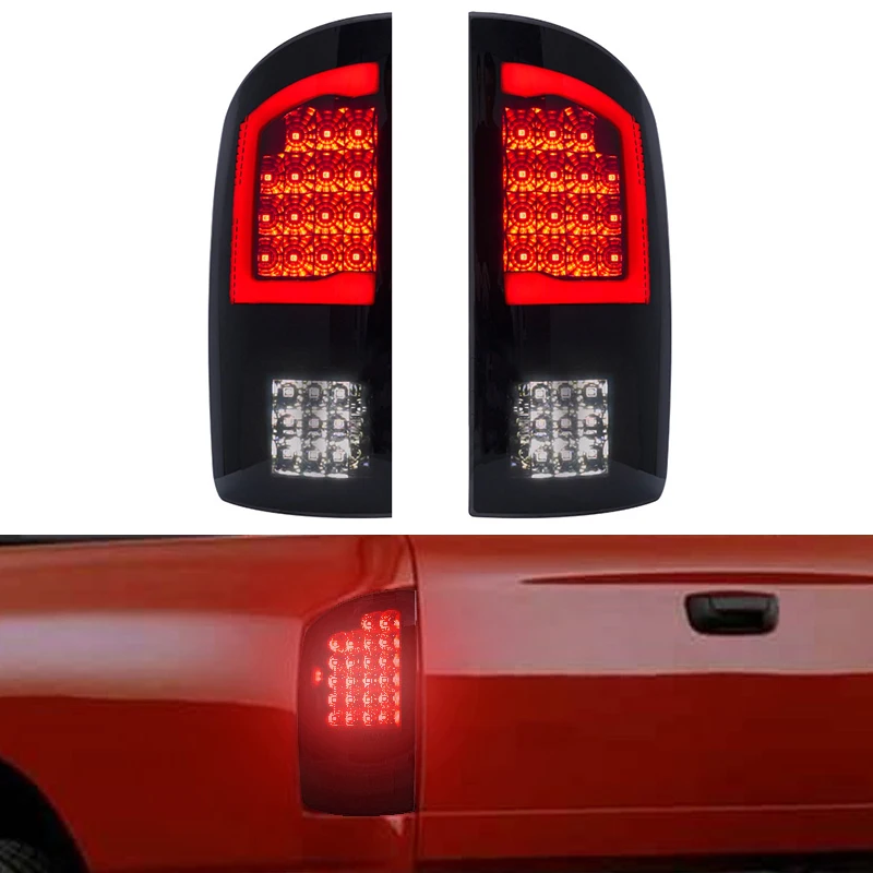 For Dodge RAM 1500 2500 3500 2003 2004 2005 2006  LED Tail Lights Car Tail Light with Driving Brake Reversing Turn Signal Lamp