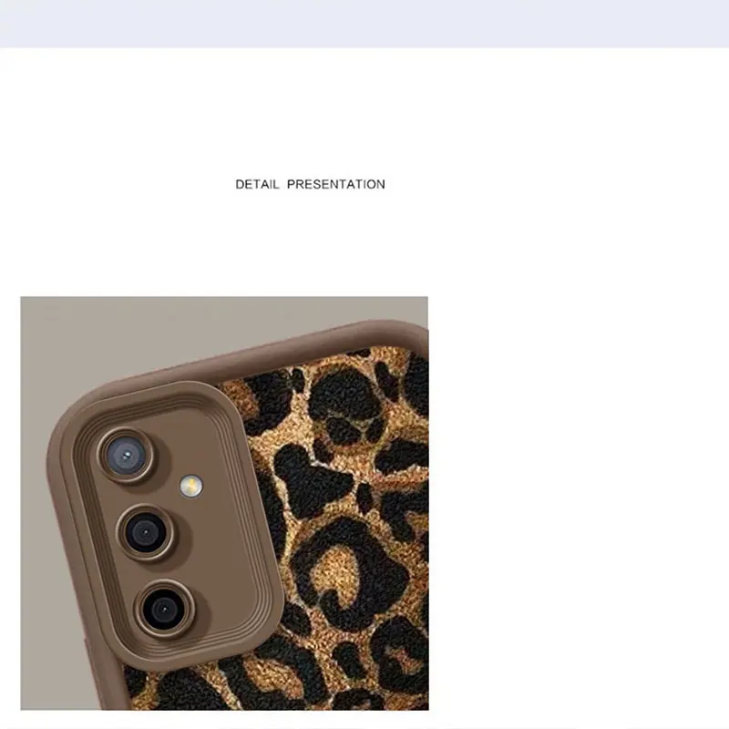 Fashion leopard print Lanyard Case For Samsung galaxy A56 A55 A54 A15 A05 A06 M06 A16 S24FE S25edge Sexy women Cover Cases A 56
