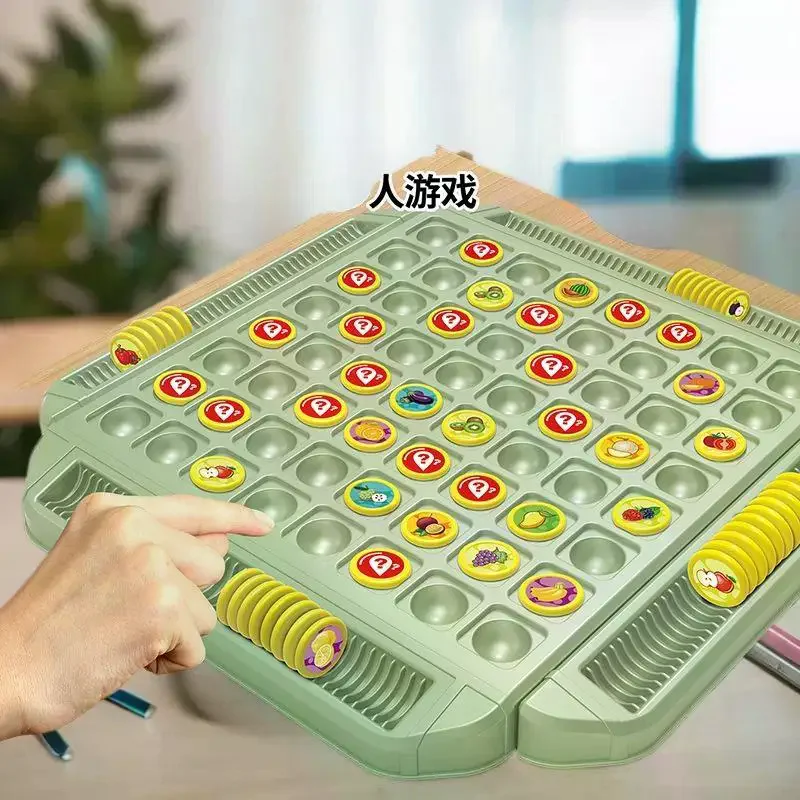 Interactive Family Game Set: Fruit Flip Chess Collection for Cognitive Development