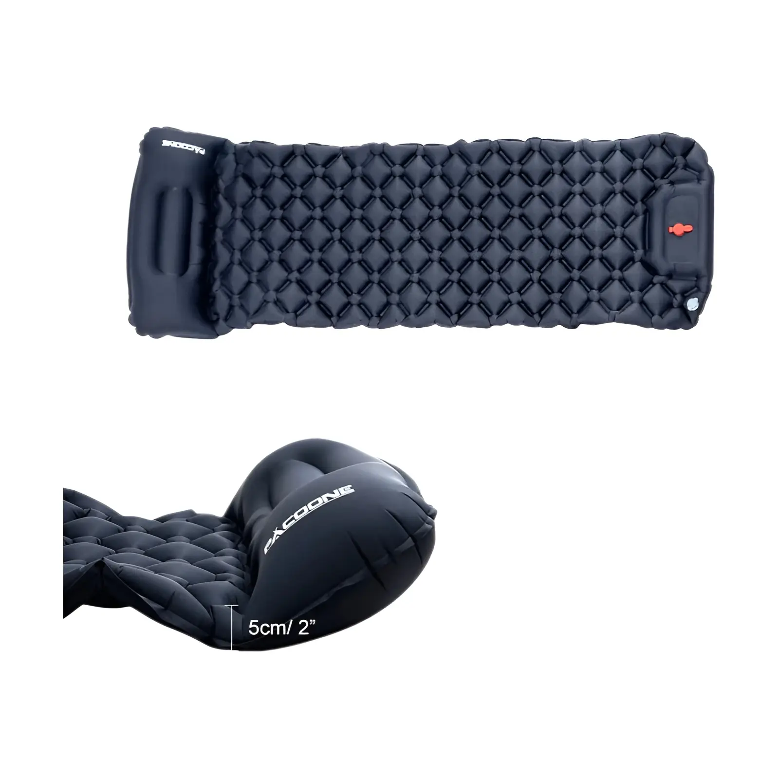 Outdoor Camping Colchão Inflável Almofada De Dormir Com Almofadas Ultraleve Air Mat Construído Em Inflator Bomba Caminhadas