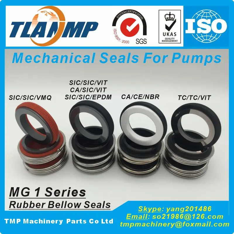 MG1-40 , MG1/40-G60 , MB1-40, 109-40 TLANMP Mechanical Seals for Water Pumps -Rubber Bellow Seals (G60 Cup seat)