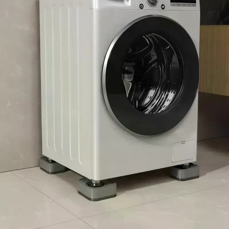 Washing Machine Foot Support 4 Pieces Anti-Vibration Non-Skid Heighten Mats Fit for Dryer Refrigerator