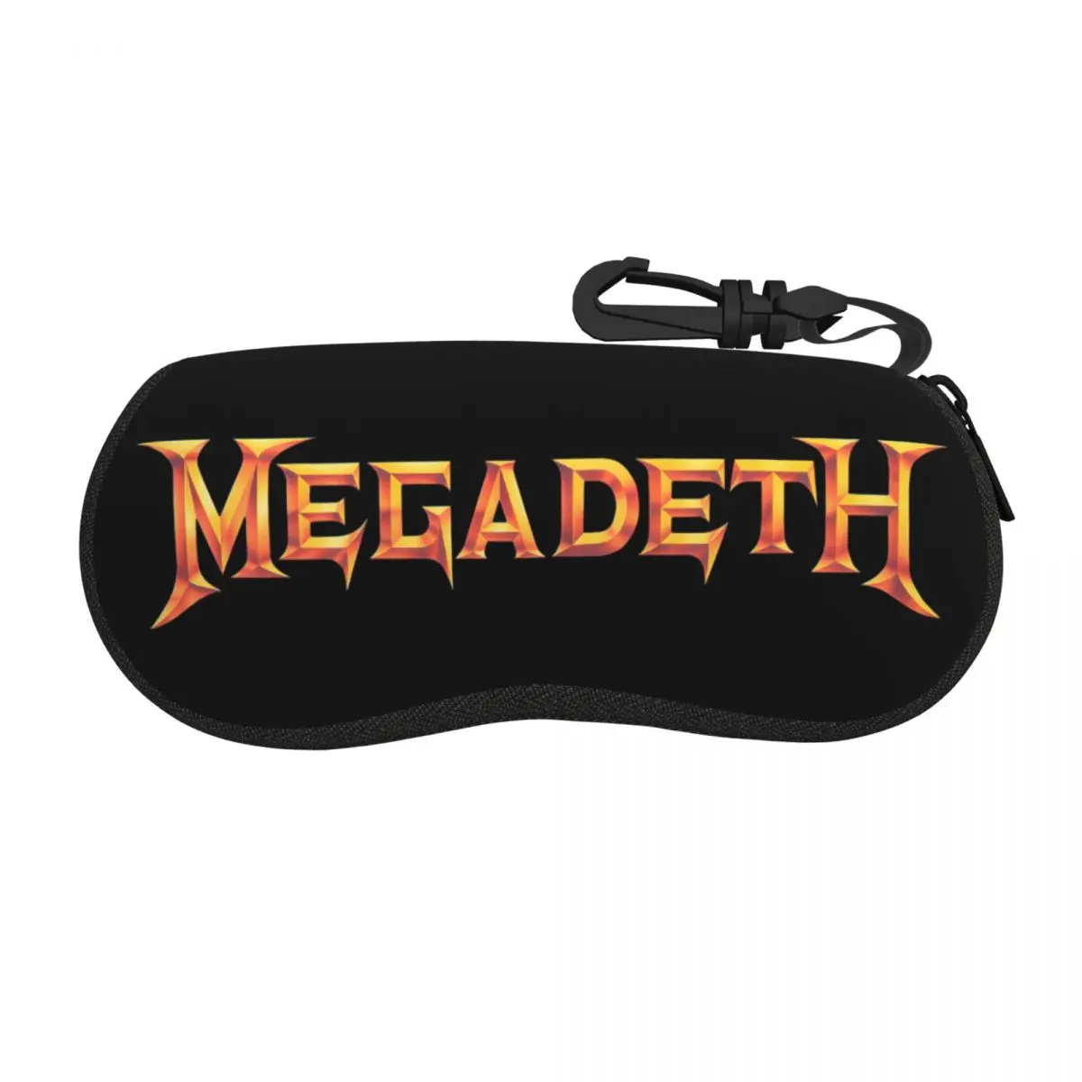 Custom Heavy Metal Rock Roll Music Megadeths Print Shell Eyeglasses Case Men Women Cool Glasses Case Sunglasses Box Pouch