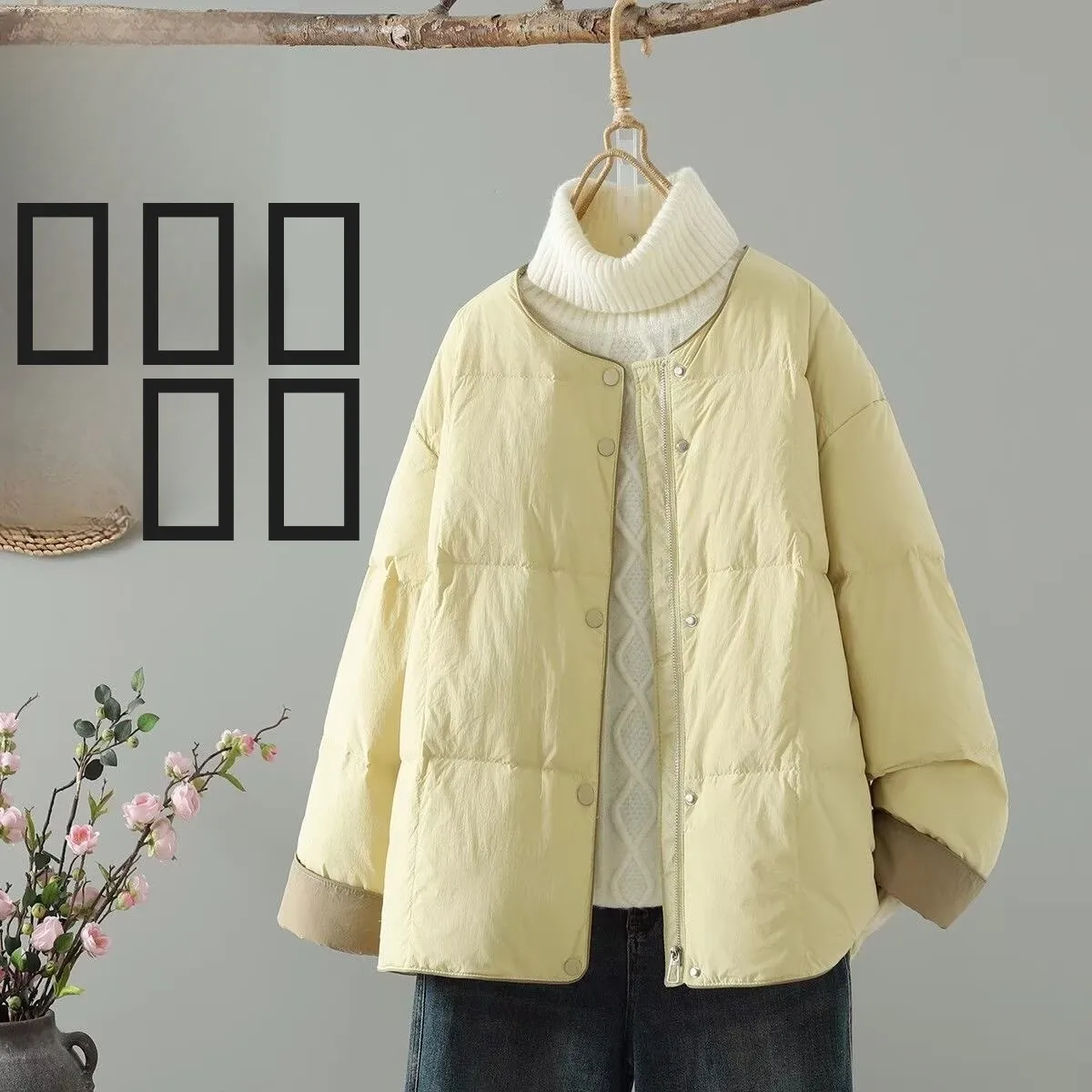 

Элитная женская свободная хлопковая куртка на осень-зиму, новая коллекция, бренд Sle, большие размеры, для повседневной носки, ветрозащитная, удлиненная, модель Z...