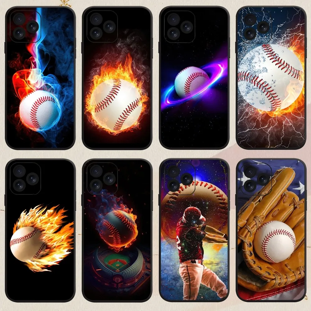 

Fashion Baseball Sport Cool Lover Phone Case For iPhone 8 14 15 13 12 11 Mini X Xr XS Pro MAX Plus Shell