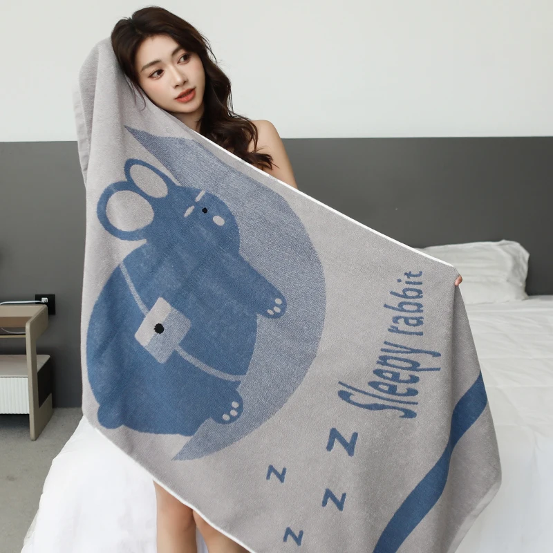 Toalla de baño de algodón puro de 70x140 cm para uso doméstico, muy absorbente, unisex para adultos, toalla grande y suave que no se queda de fibras