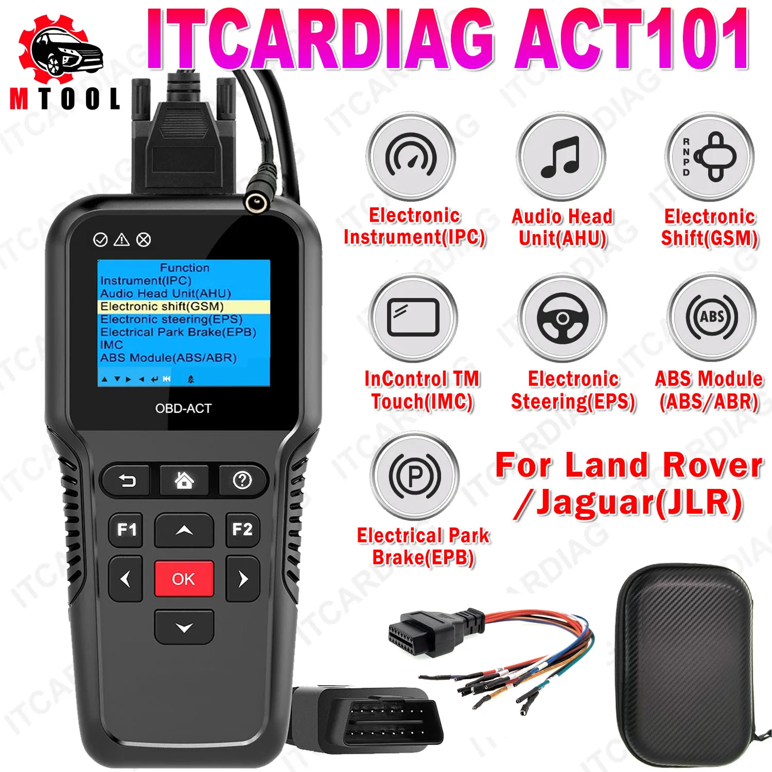 ITCARDIAG ACT101 Car IPC Audio Head Unit AHU Activator GSM EPS EPB InControl Tm Touch ABS Module For JLR For Land Rover/ Jaguar