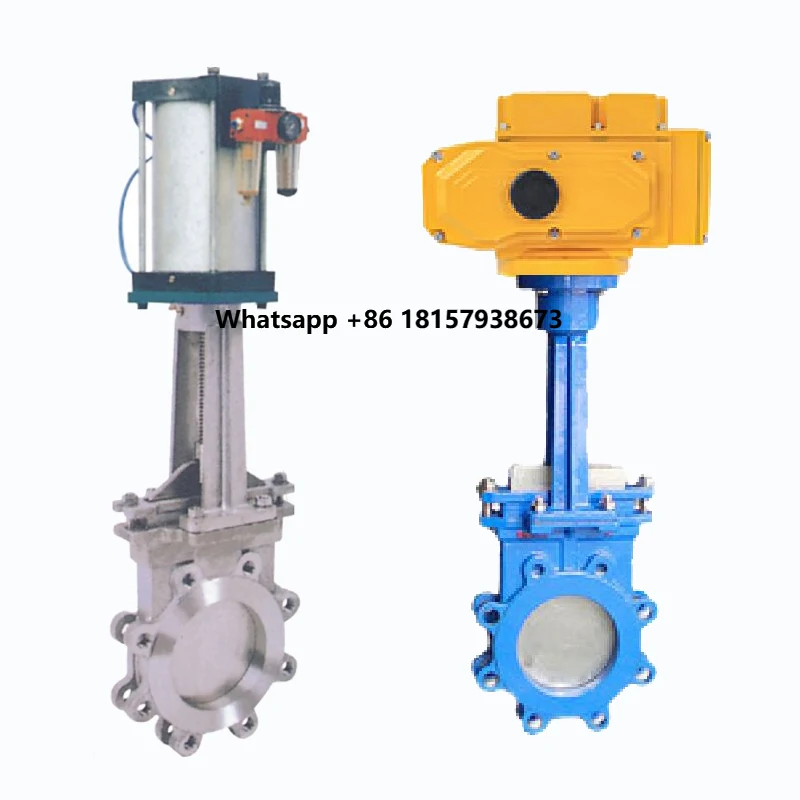 

Ductile Iron Electric Actuator 6 Inch Knife Gate Valve Pneumatic Automatic Slurry Valve