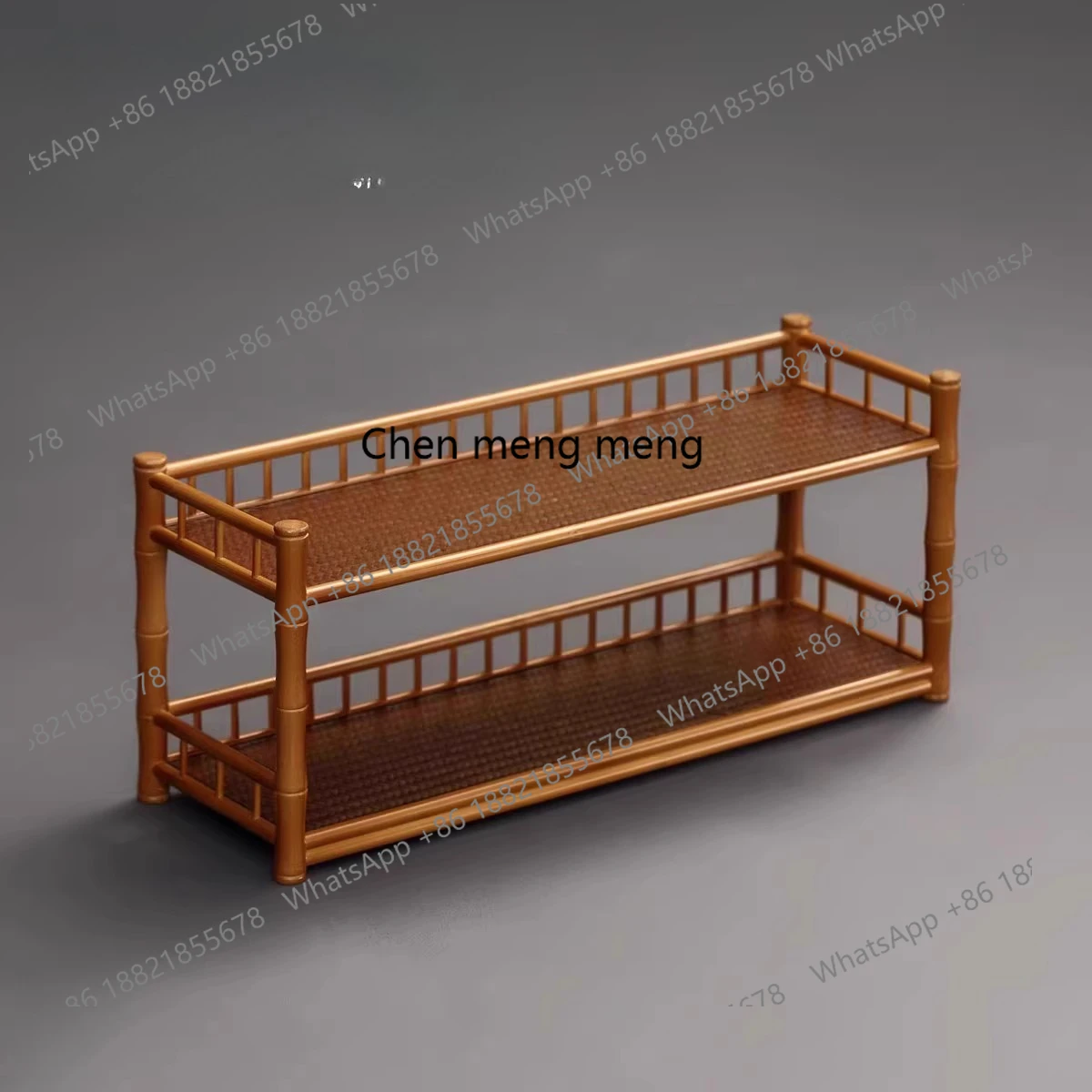 

Teacup rack, tea set storage rack, two-layer purple sand display rack