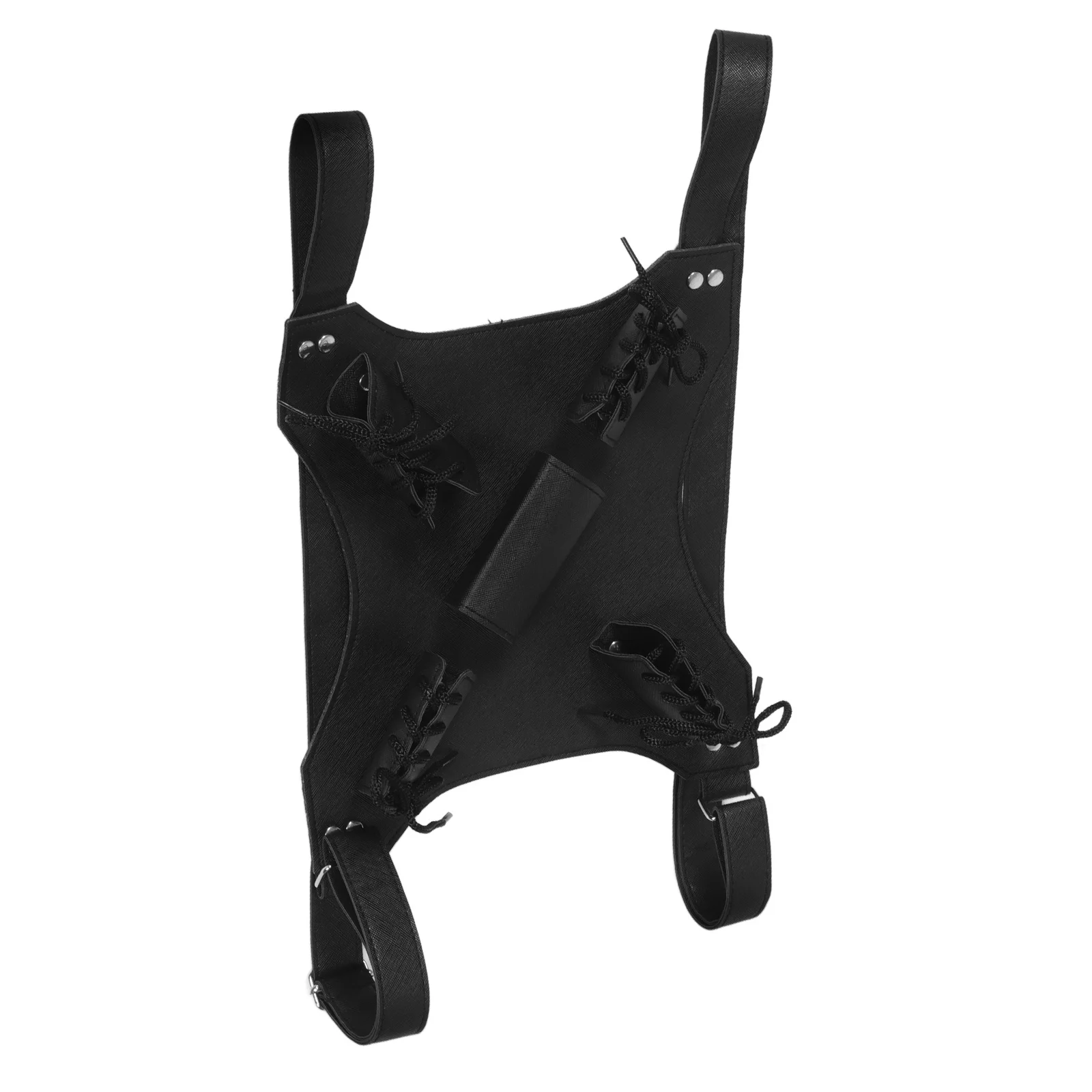 

Double Shoulder Sword Belt PU Strap Adjustable Back Holder for Twin Swords Medieval Cosplay Costume Fake Sword Belt