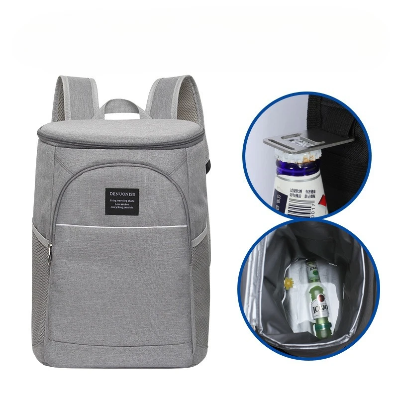 New Hiking Backpack Cooler Bag Large Capacity Insulated Lunch Bag Waterproof Ice Pack for Camping Picnic Beer Food Beverage
