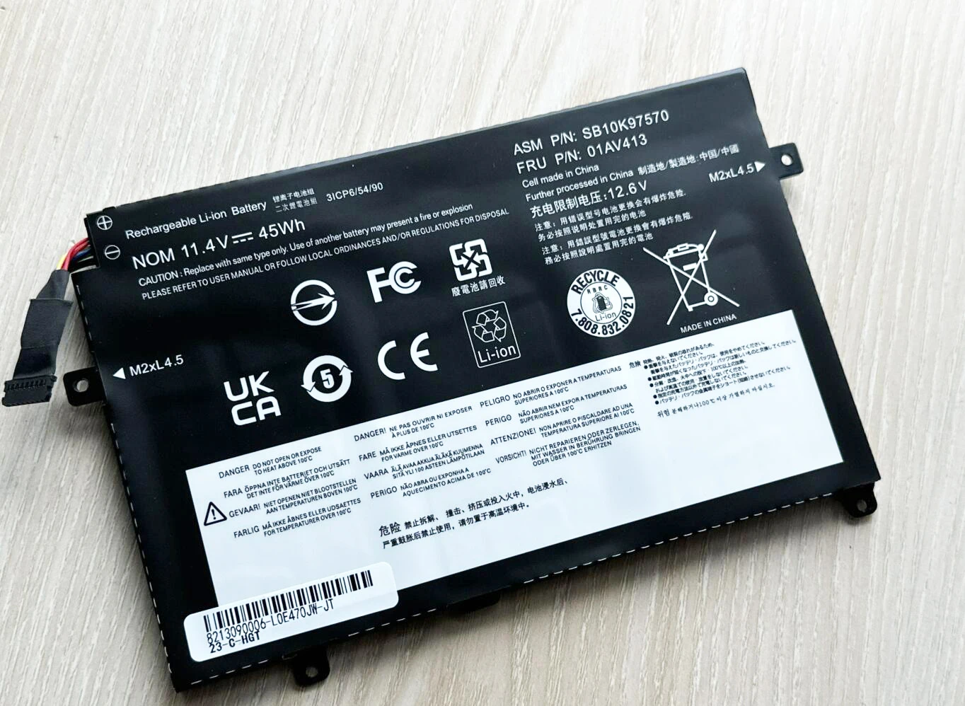 01AV413 Laptop Battery For Lenovo ThinkPad E470 E470C E475 SB10K97569 SB10K97570 SB10K97568 01AV412 01AV411 11.1V 45Wh 4080mAh