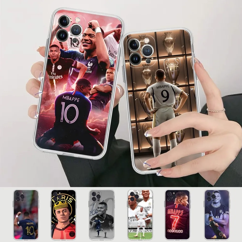 M-Mbappe-7-9-10 Phone Case For IPhone 16 15 8 7 6 6S Plus X SE XR XS 14 11 12 13 Mini Pro Max Mobile Case