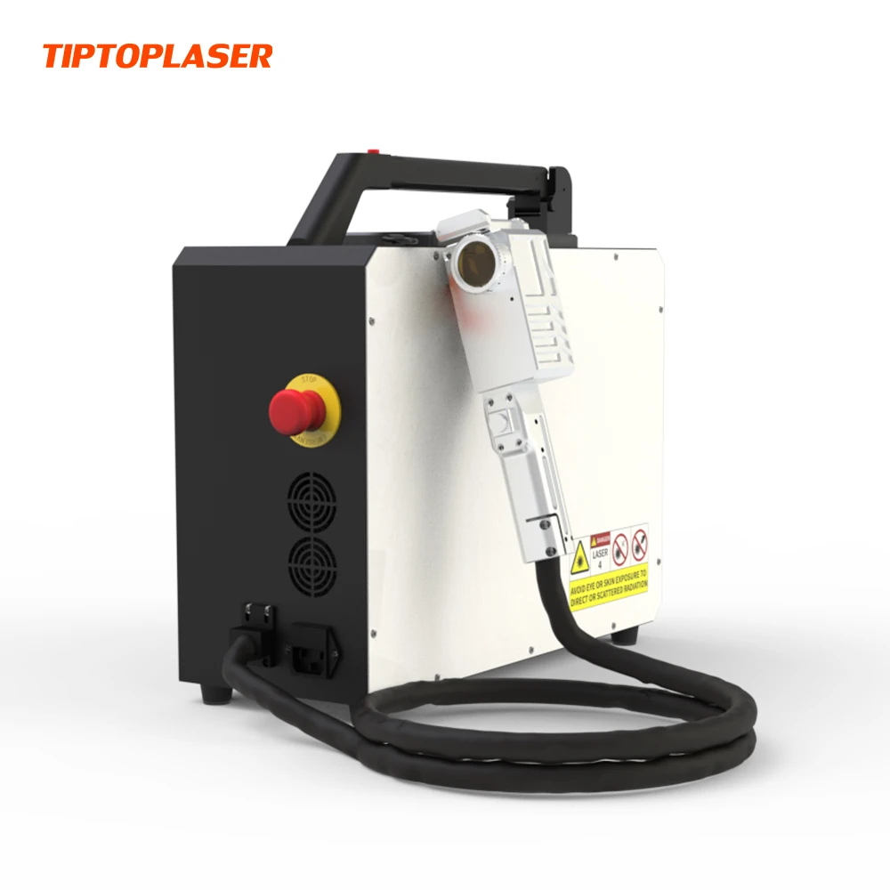 TIPTOPLASER 50W/100W Pulse Laser Cleaning Machine Impulse Cleaning Machine Portable Handheld Laser Cleaning Maschine for Sale