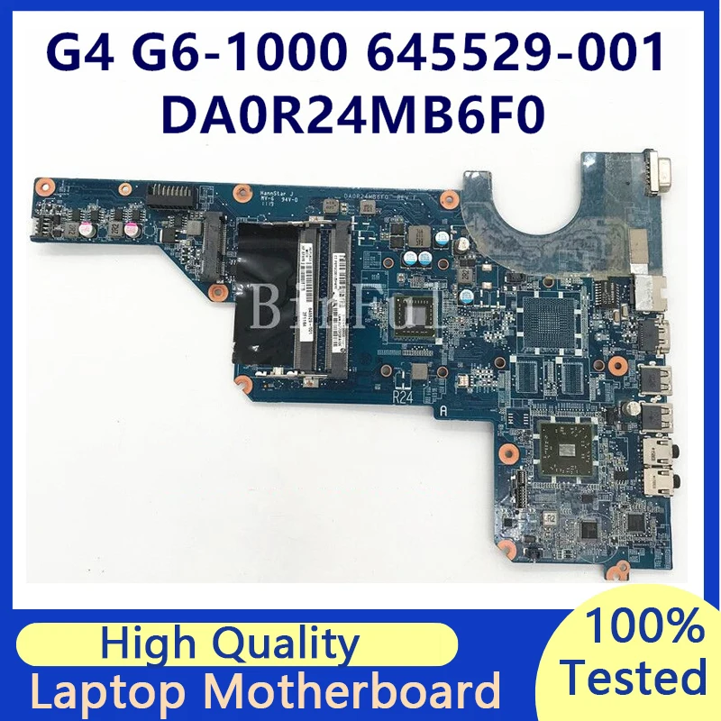 

645529-001 645529-501 645529-601 Mainboard For HP Pavilion G4-1000 G6-1000 Laptop Motherboard DA0R24MB6F0 100% Full Tested Good