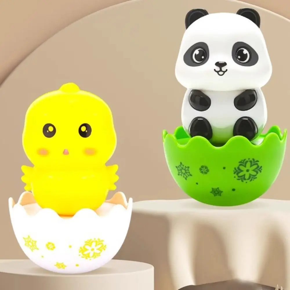 6 stks/set ABS Kleine Pinguïn Tumbler Speelgoed Schommelspeelgoed Desktop Decoratie Schaapje Tumbler Speelgoed Handgemaakte Mini Panda Tumbler Pop