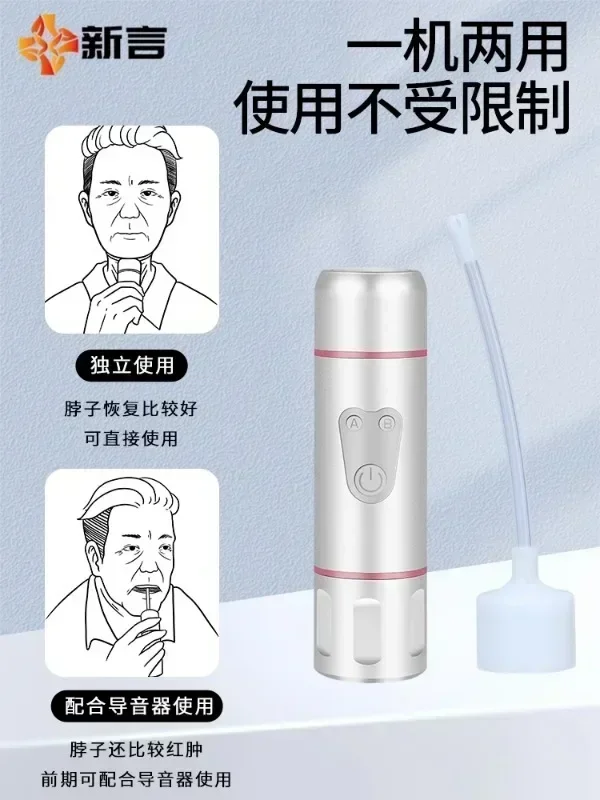 Electronic throat speaker, artificial throat gas cutting, total laryngectomy, no throat aid, intelligent vocal cord speaker