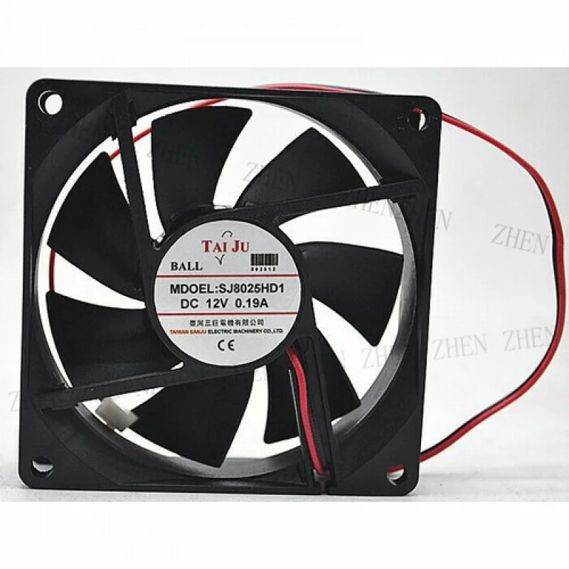 

Y FOR TAIJU SJ8025HD1 8025 DC12V 0.19A Ball Cooling Fan