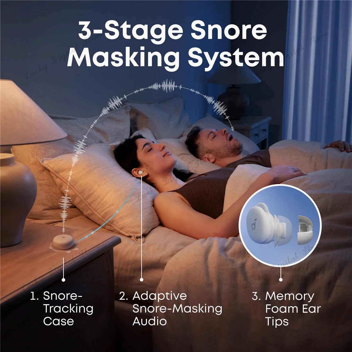 Soundcore Sleep A30 Smart ANC Earbuds for Restful Sleep