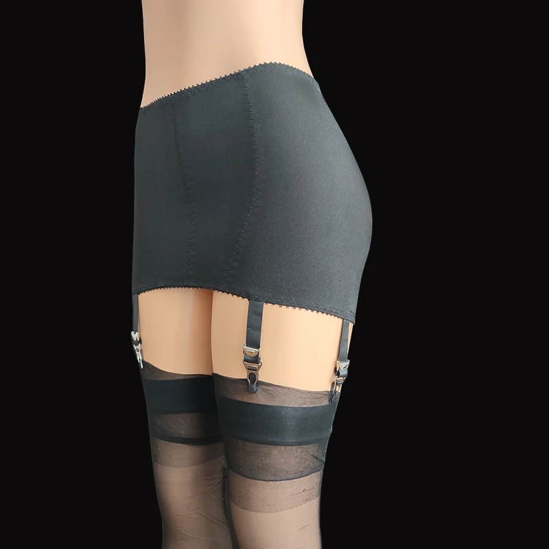 vintage garter belt and stockings Women Vintage Girdle Garter Belt with 6 Straps Sexy Metal Clips Suspender  Belt for Thigh High Stockings Fetish Lingerie S-3XL