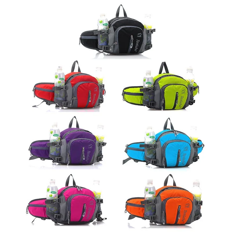 Multifunctional Waterproof Outdoor Waist Bag Backpack Shoulder Bag with Water Bottle Pockets Hiking Cycling Climbing Backpack