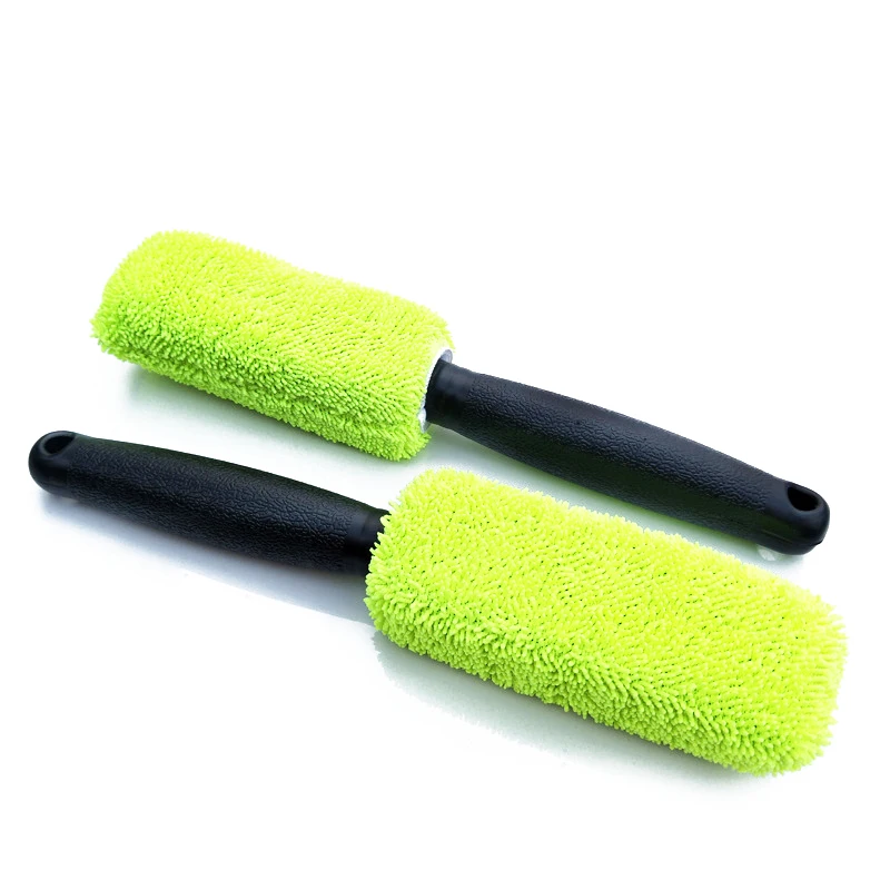 Brosse de lavage de voiture en microcarence, brosse de détail de livres de voiture, brosse de jante de roue pour coffre de voiture, brosse de détail automatique de moto, 1PC