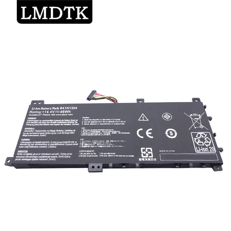 Lmdtk Novo B41n1304 Bateria do Portátil para Asus S451las451la-ds51t-cafor Vivobook V451la V451la-ds51t 14.4v 46wh