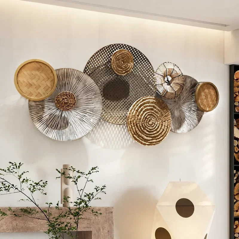 Japanese Wabi Sabi Wall Pendant Living Room Moroccan Homestay Restaurant Sofa Background Wall Hanging Soft Home Decor