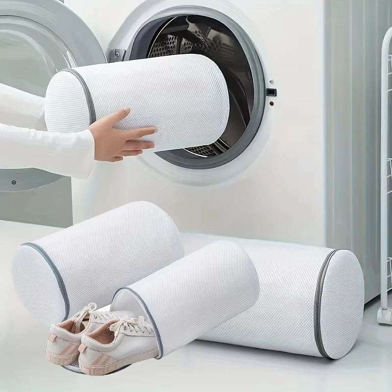Versatile Shoe Washing Bag - Durable Mesh Laundry Bag for Sneakers Running Shoes Socks Bras with Zipper Closure Laundry Bag