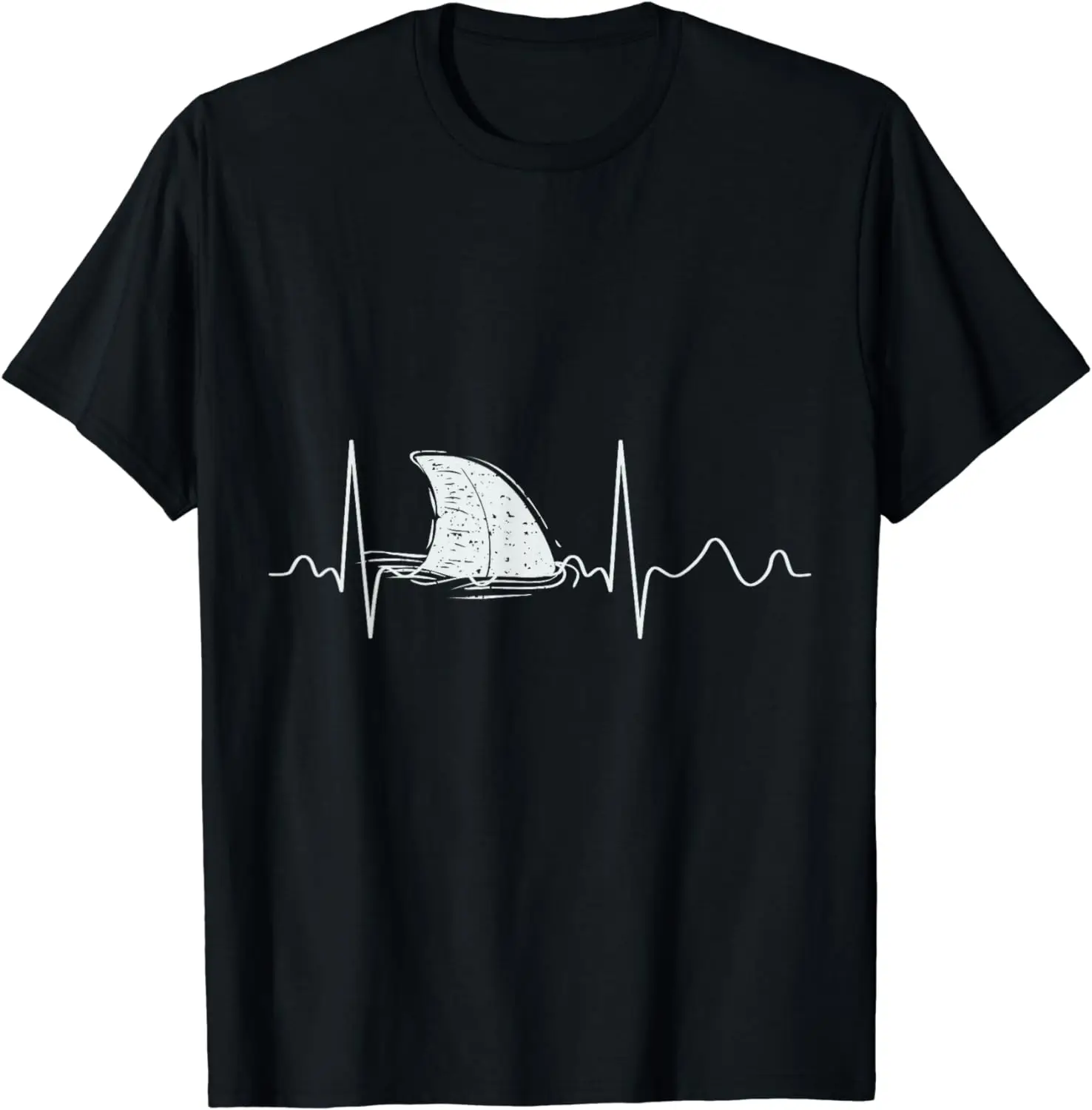 Shark Shirt - Shark Lover - Shark Heartbeat T-Shirt