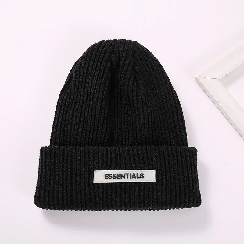 Autumn Winter Hip Hop Caps Hats Simple Woolen Children\'s Boys\' Korean Edition Knitted Pullover Thickened Warm Cold Resistant Hat