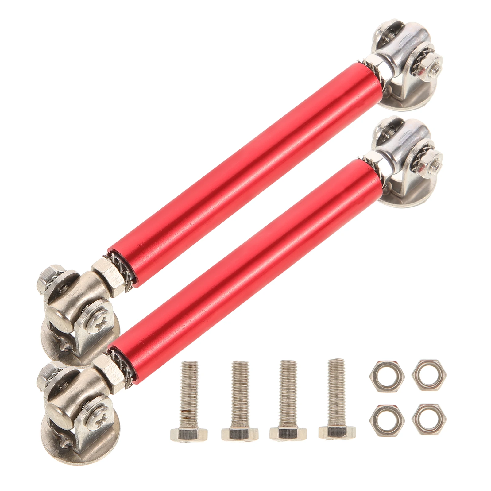 

2Pcs Stainless Steel Front Splitter Rods .5cm Adjustable Extendable Bumper Lip Spoiler Fixing Rods Car Exterior