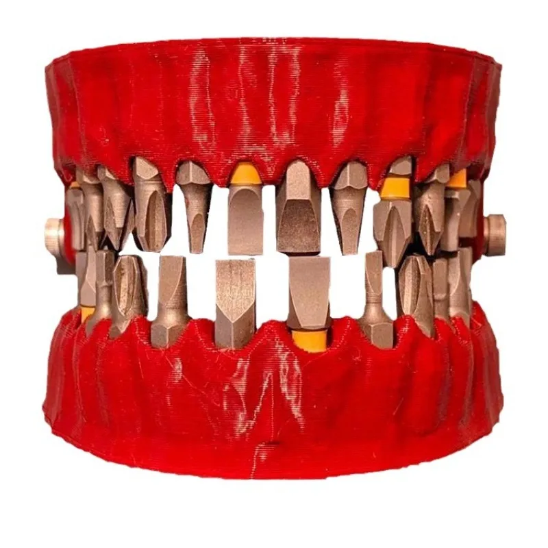 

1pc Funny Denture Teeth Model Drill Bit Holder for Screwdriver Fits 1/4 Inch Hex Bit Drive Adapter Tools​