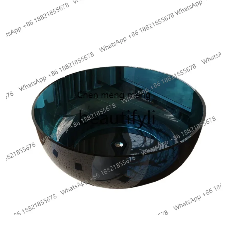 N178 G Darwin Transparent Round Color Crystal Bathtub Household Bathtub Detached Hotel Bed and Breakfast Bathtub