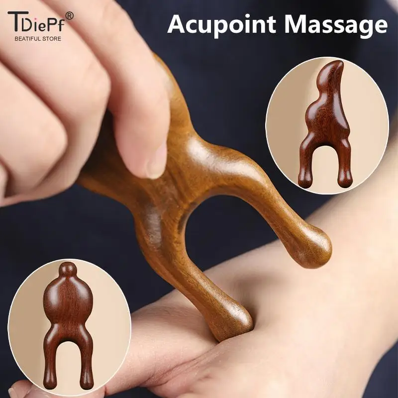 

1Pcs Face Scalp Gua Sha Massager Nose Shaper Natural Facial Wooden Sandalwood Wide Tooth Combs Massage Tool For Guasha Scraping