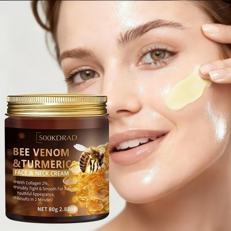

Bee Venom Turmeric Face Neck Cream 2% Collagen, 80g, Vibrant Daily Care, Smooth & Tight Skin