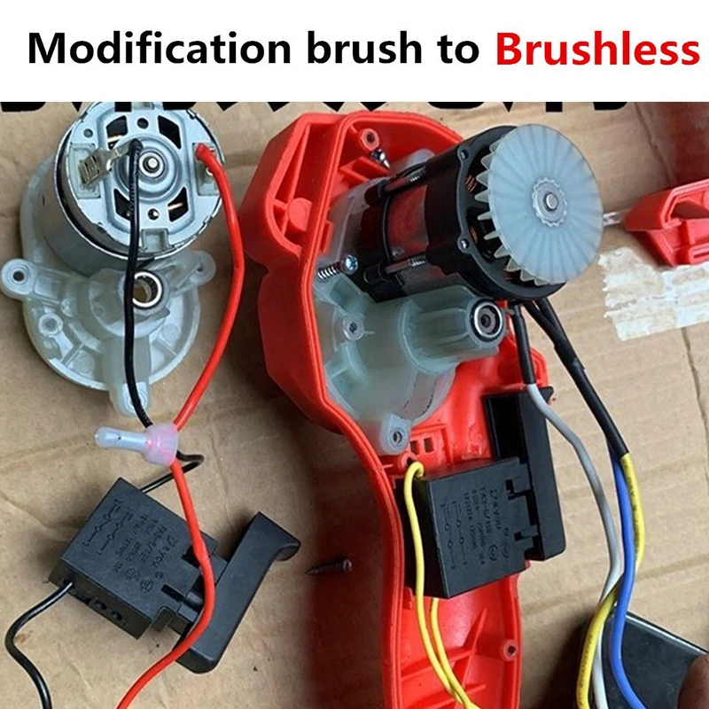 Brushless Motor substituição para serra elétrica sem fio, vidro temperado de alta resistência, ferramentas elétricas, acessório de atualização, 4 \