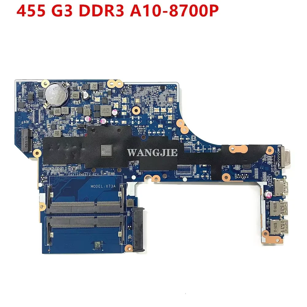 For HP ProBook 455 G3 Laptop Motherboard DDR3 A10-8700P CPU 828435-601 828432-601 828431-601 828431-001 DAX73AMB6E1